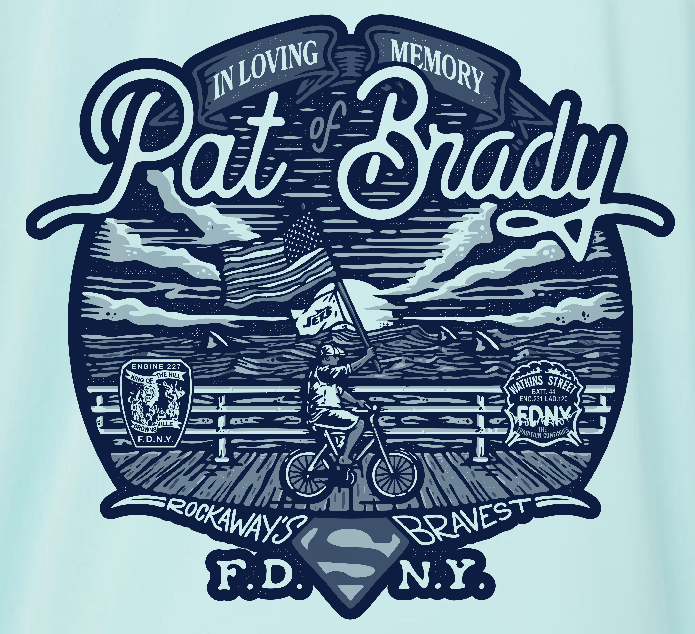 FF PAT BRADY MEMORIAL SUN SHIRT UPF 50+ - PRE-ORDER