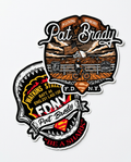 FF PAT BRADY MEMORIAL STICKER PACK - LIMITED TIME ONLY - WHILE SUPPLIES LAST.