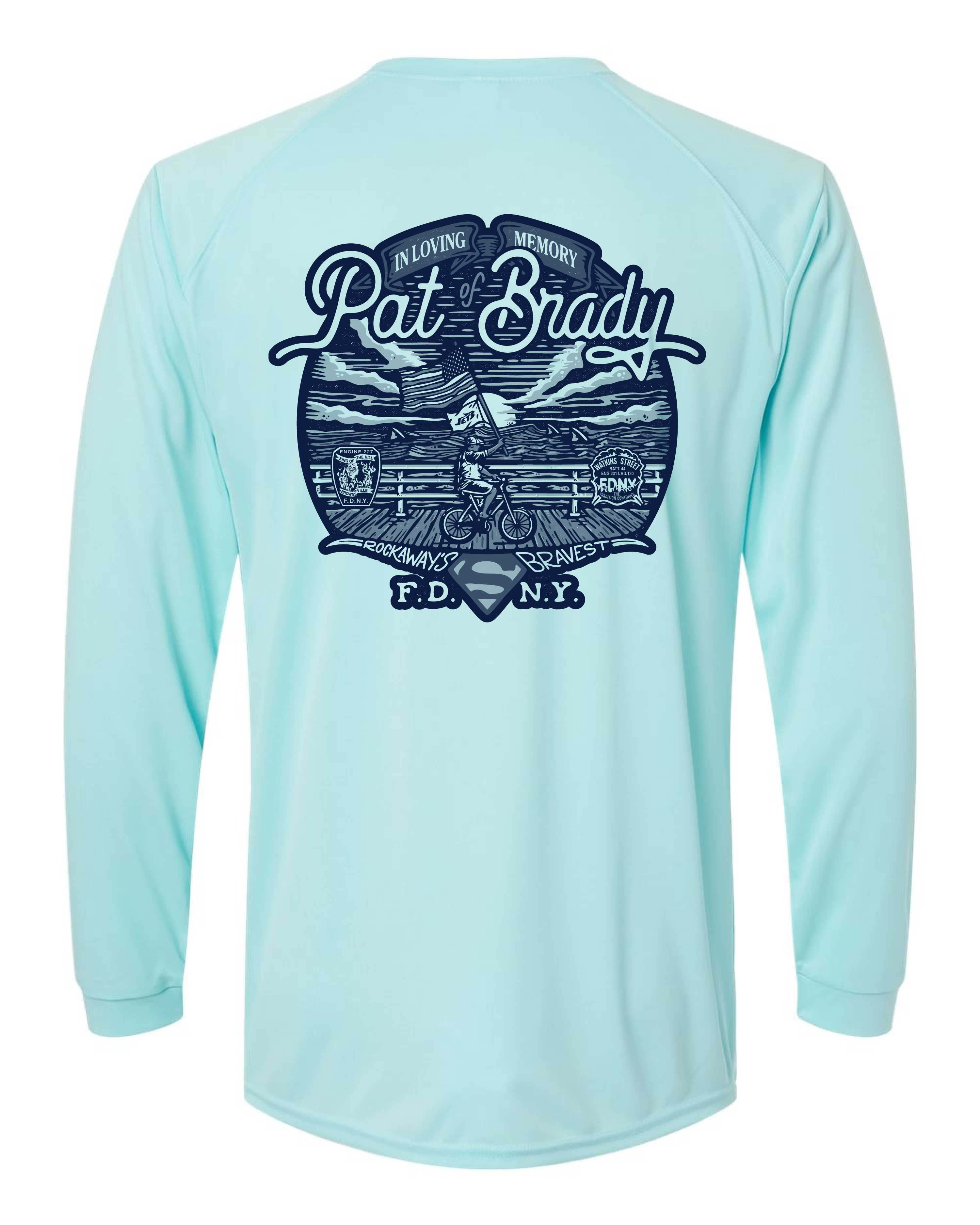 FF PAT BRADY MEMORIAL HOODLESS SUN SHIRT UPF 50+ - PRE-ORDER